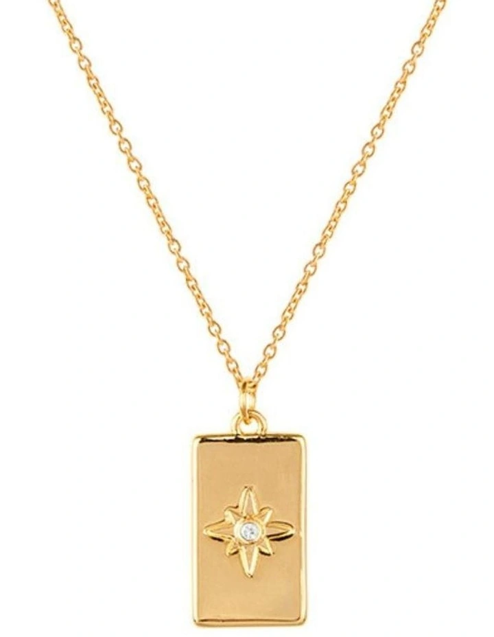 April Necklace in Gold image 1