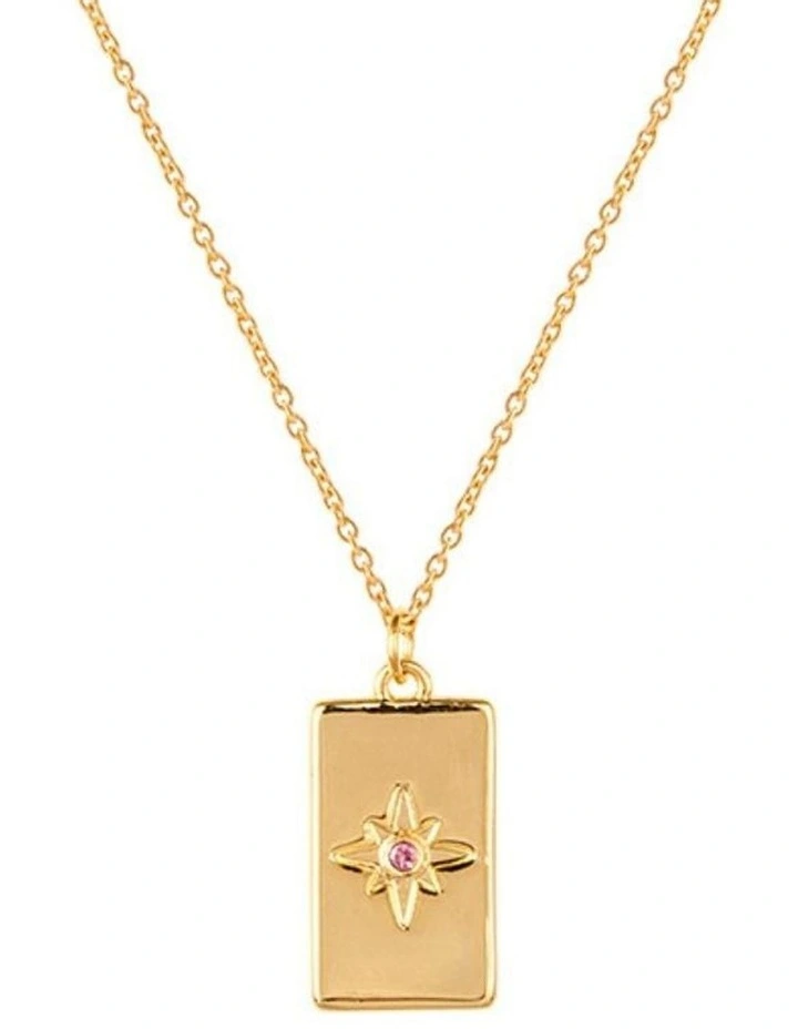 October Necklace in Gold image 1