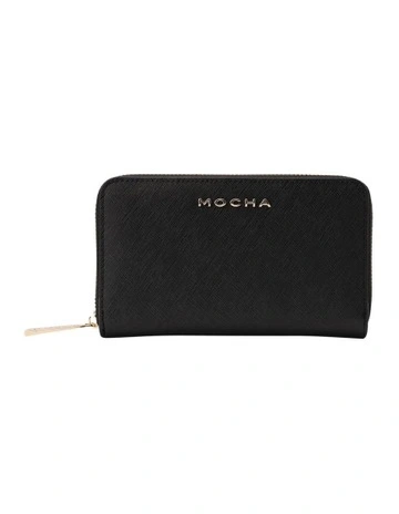 Kristin Leather Wallet in Black
