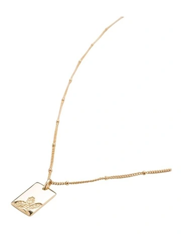 Elly Lou Flower Necklace for December in Light Gold