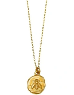 Funky Metal Symbolic Gold Necklace in Gold