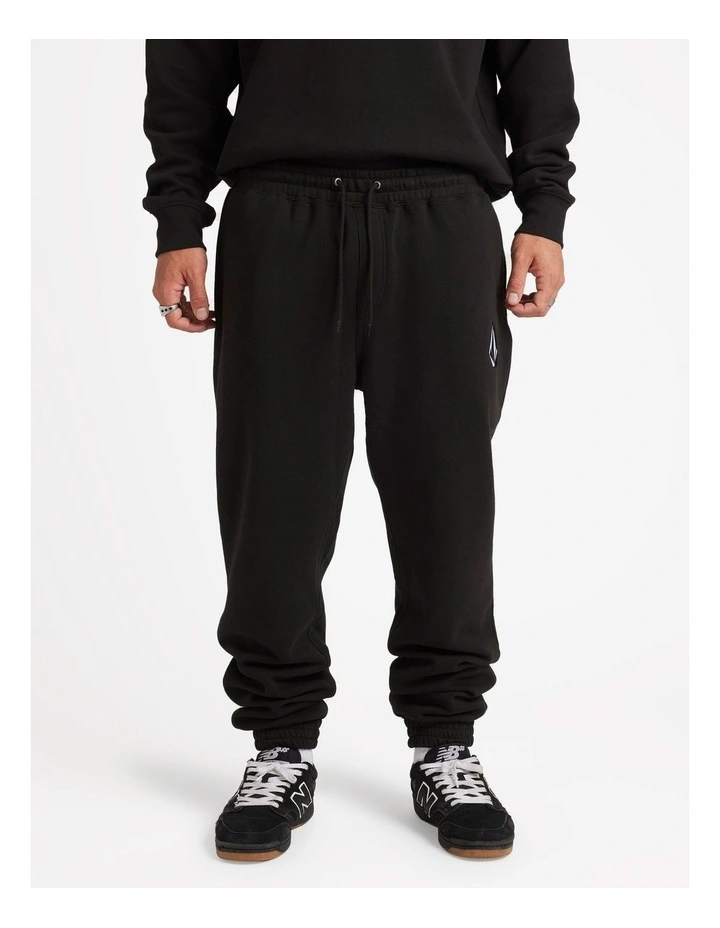 Vologo Fleece Pants in Black image 1