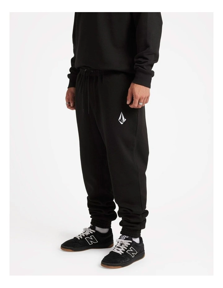 Vologo Fleece Pants in Black image 3