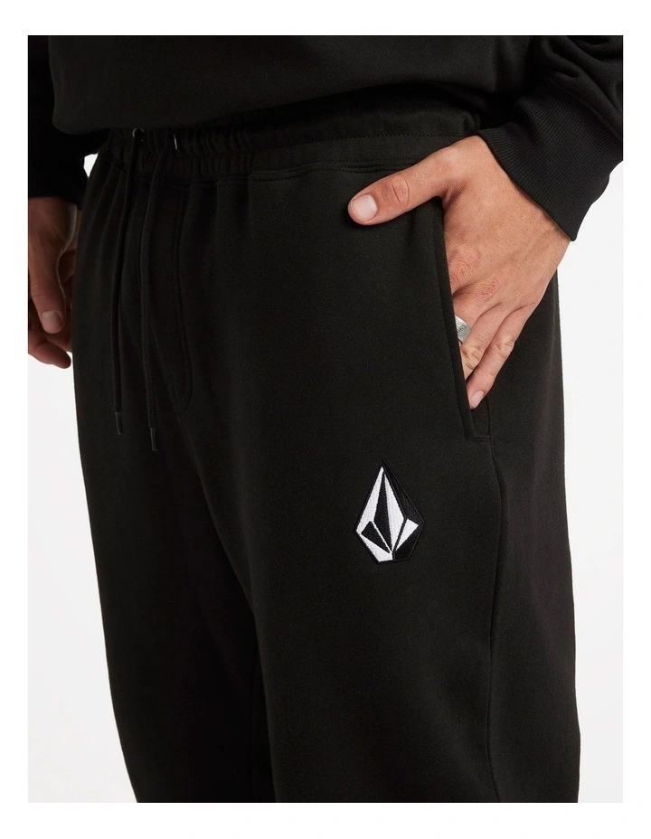 Vologo Fleece Pants in Black image 4