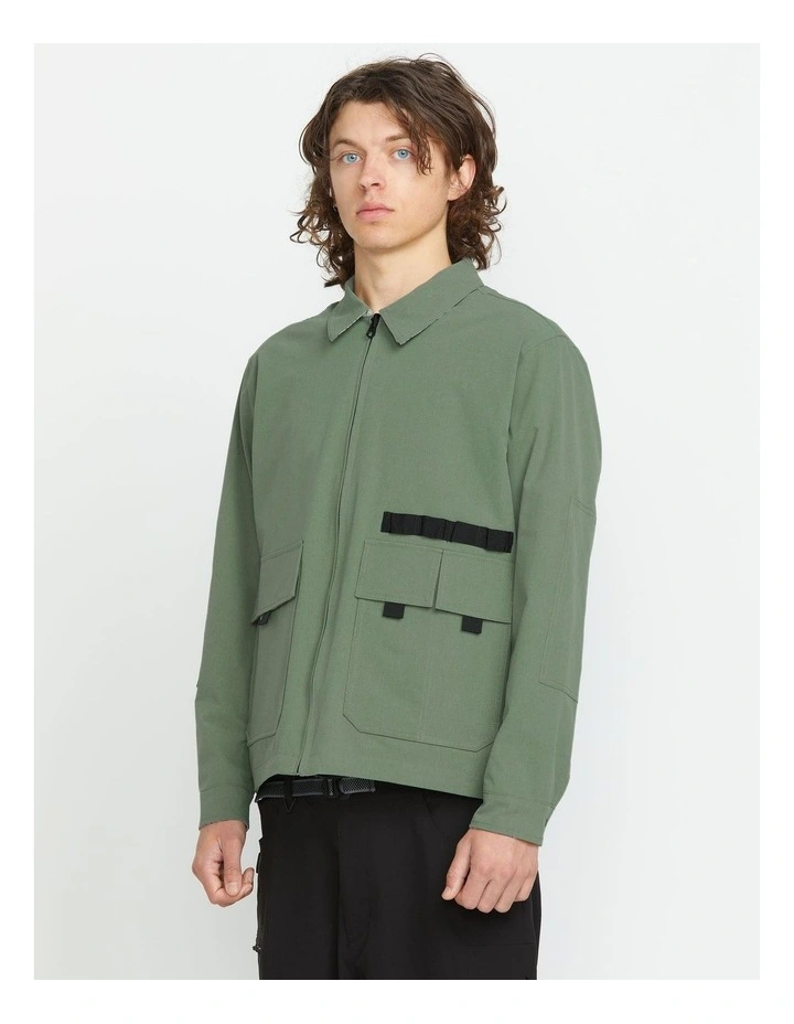 Tokyo True Sense Reversible Coach Jacket in Green image 3