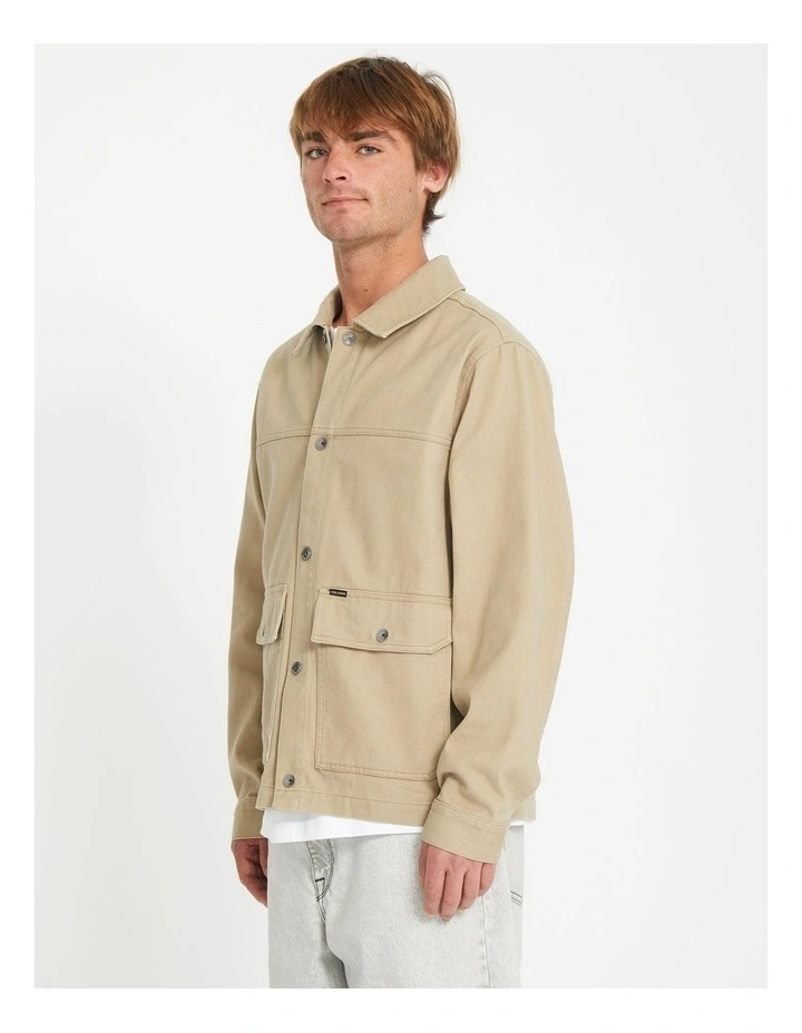 Barton Jacket in Khaki image 3