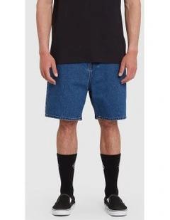 Billow Denim Shorts in Blue