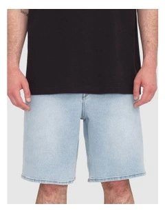 Billow Denim Shorts in Blue