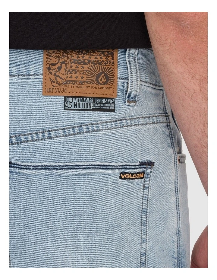 Billow Denim Shorts in Blue image 4