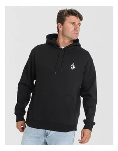 Vologo Pullover Hoodie in Black