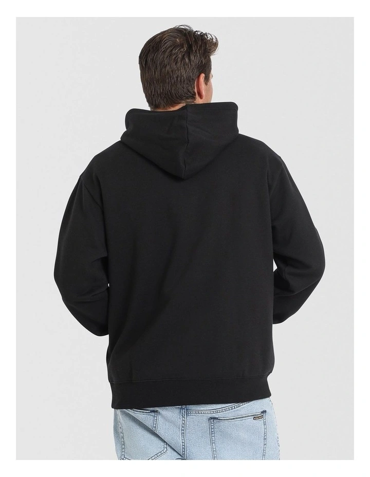 Vologo Pullover Hoodie in Black image 2