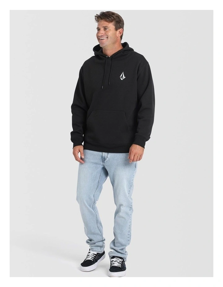 Vologo Pullover Hoodie in Black image 5
