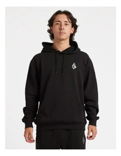 Vologo Pullover Hoodie in Black