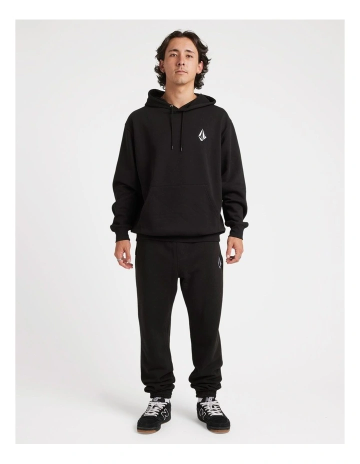 Vologo Pullover Hoodie in Black image 5