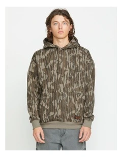 Operators Pullover Hoodie in Beige