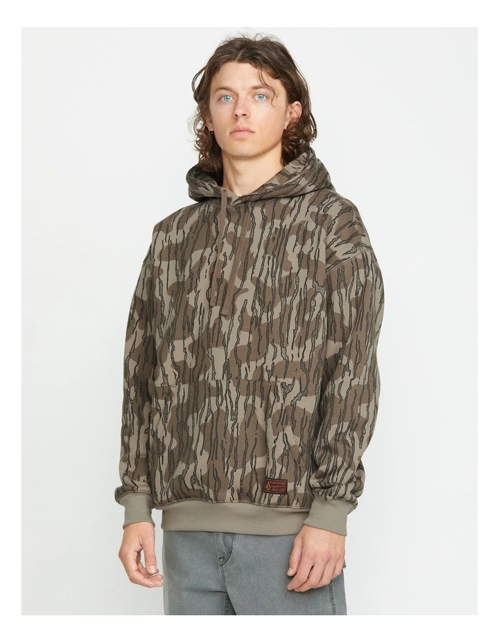 Operators Pullover Hoodie in Beige image 3