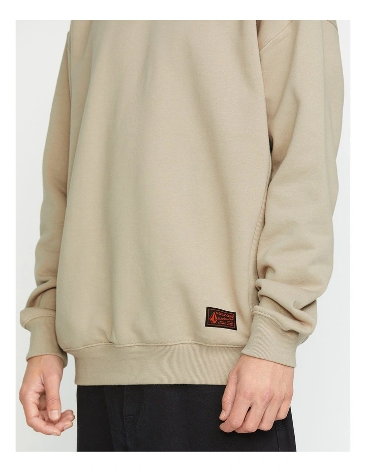 Operators Crew Neck Sweatshirt in Green image 4