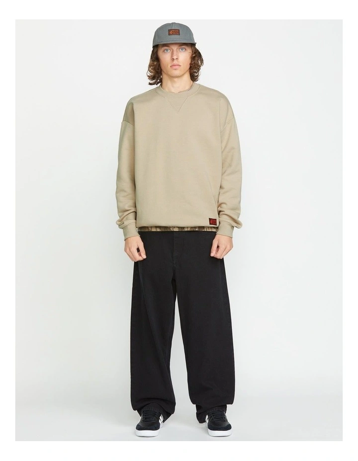 Operators Crew Neck Sweatshirt in Green image 5