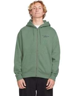 Calmstone Zip Up Hoodie in Green