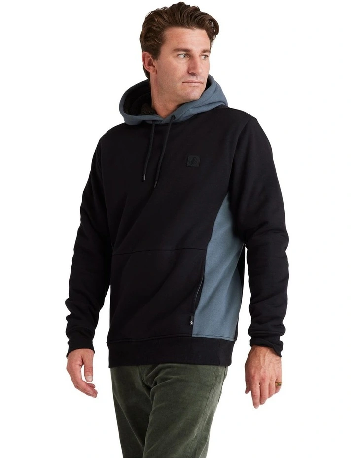 Single Stone Lined Pullover Hoodie Grey image 3