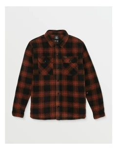 Bowered Fleece Jacket Brown