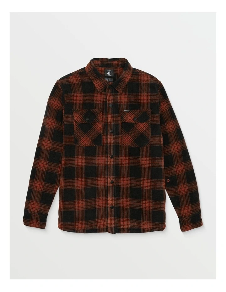 Bowered Fleece Jacket Brown image 1