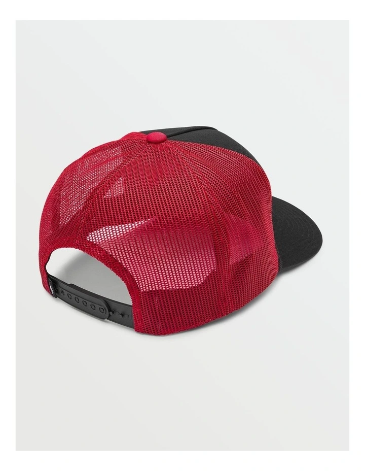 Shred Deck Trucker Cap in Red image 2