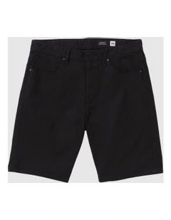 Modown Canvas 5 Pocket 20 Inch Shorts Black