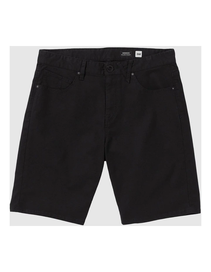 Modown Canvas 5 Pocket 20 Inch Shorts Black image 1