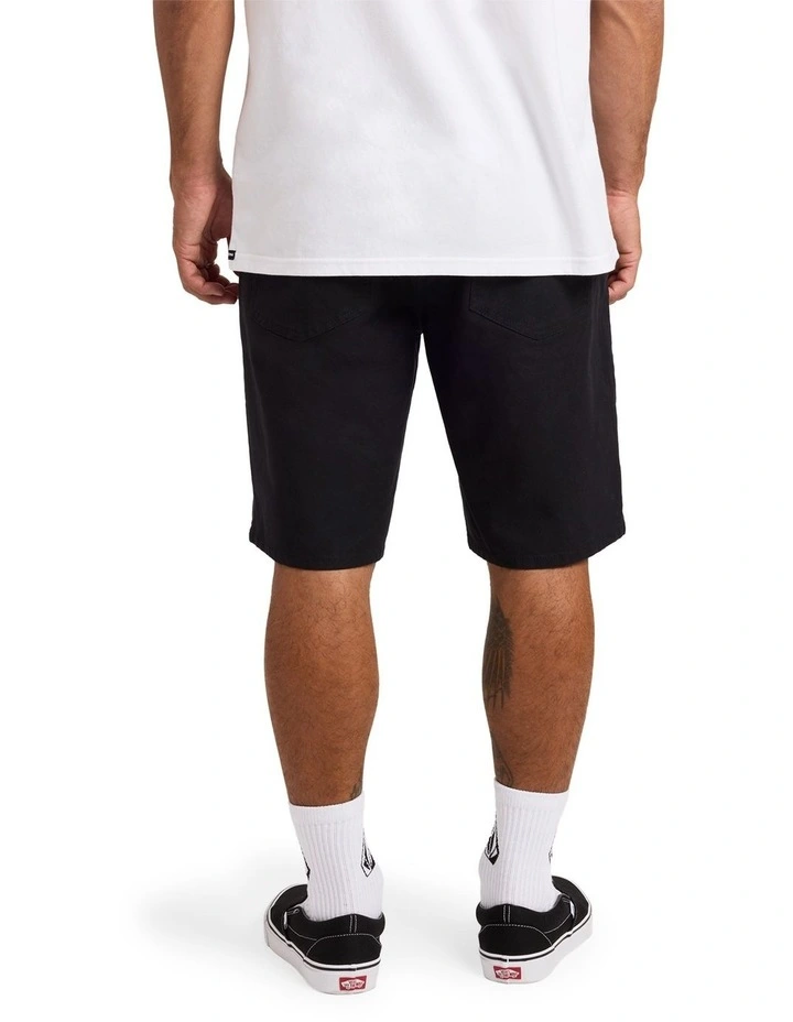 Modown Canvas 5 Pocket 20 Inch Shorts Black image 2