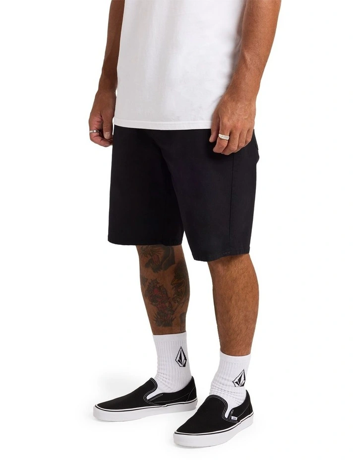 Modown Canvas 5 Pocket 20 Inch Shorts Black image 3
