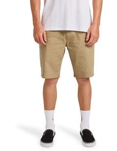 Modown Canvas 5 Pocket 20 Inch Shorts Khaki