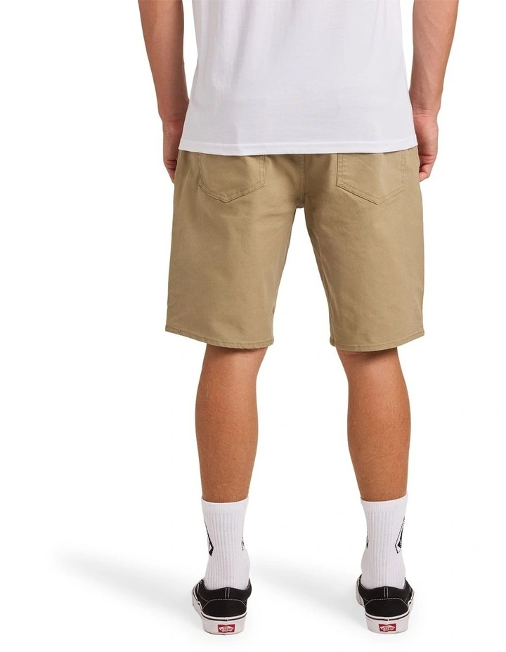 Modown Canvas 5 Pocket 20 Inch Shorts Khaki image 2