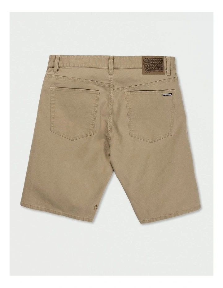 Modown Canvas 5 Pocket 20 Inch Shorts Khaki image 2
