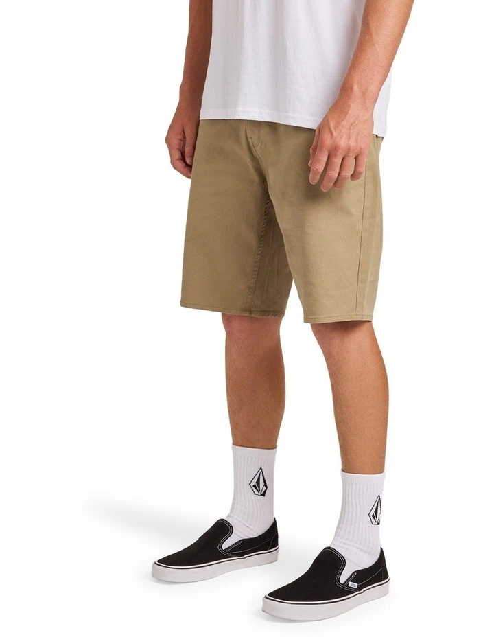 Modown Canvas 5 Pocket 20 Inch Shorts Khaki image 3