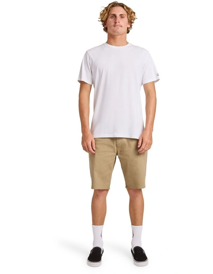 Modown Canvas 5 Pocket 20 Inch Shorts Khaki image 5