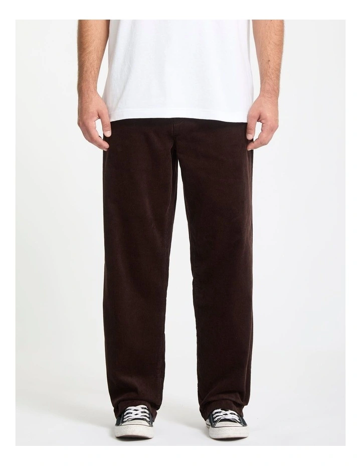 Frickin Loose Tapered Cord Chino Pant in Brown image 1