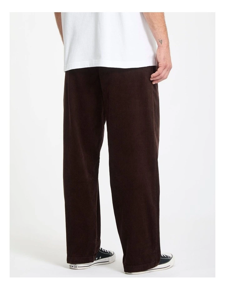 Frickin Loose Tapered Cord Chino Pant in Brown image 2