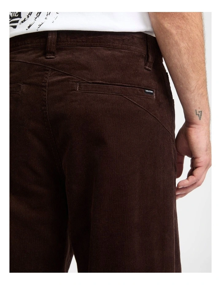 Frickin Loose Tapered Cord Chino Pant in Brown image 4