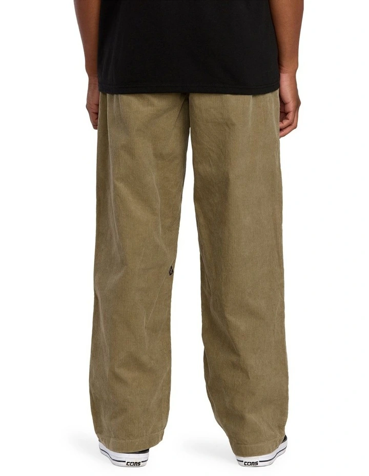 Frickin Loose Tapered Cord Chino Pant in Khaki image 2
