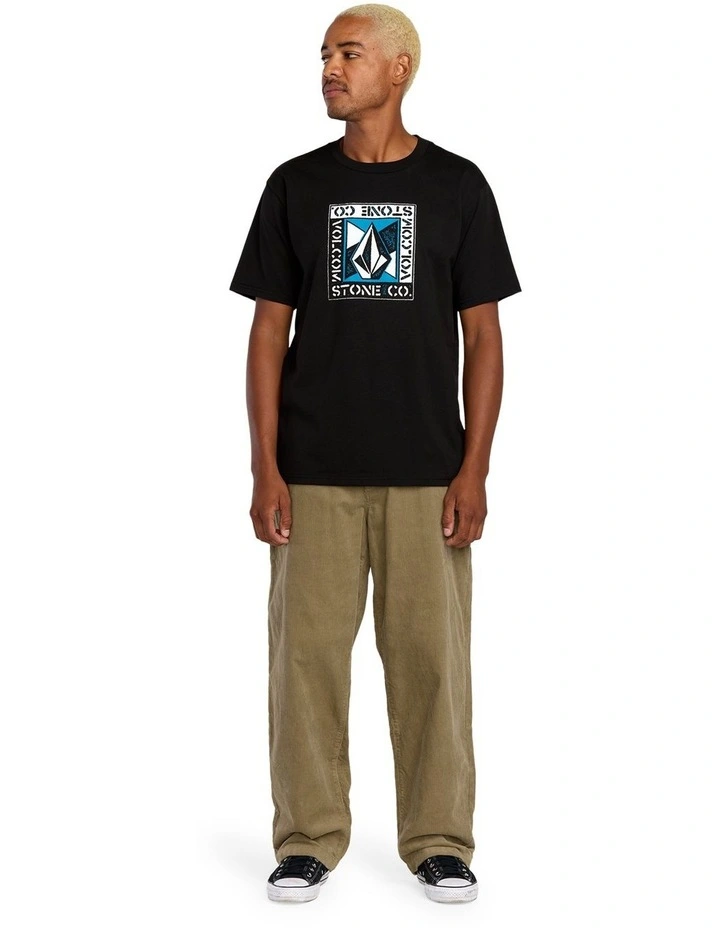 Frickin Loose Tapered Cord Chino Pant in Khaki image 4