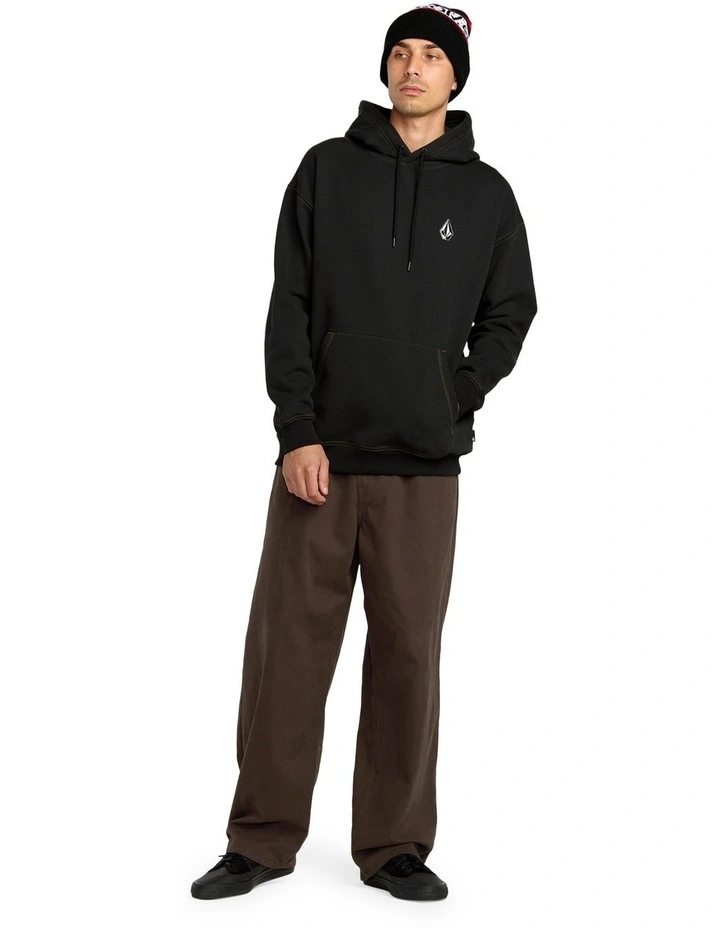 Chillow Pleat Elastic Waist Pant in Brown image 5