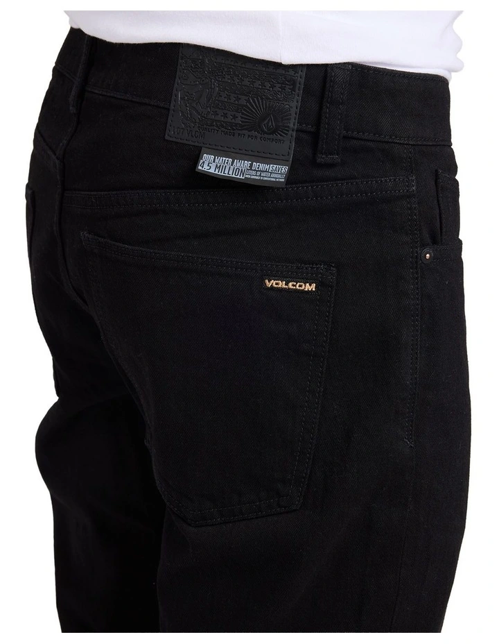 V Solver Stretch Denim Jeans Black image 4