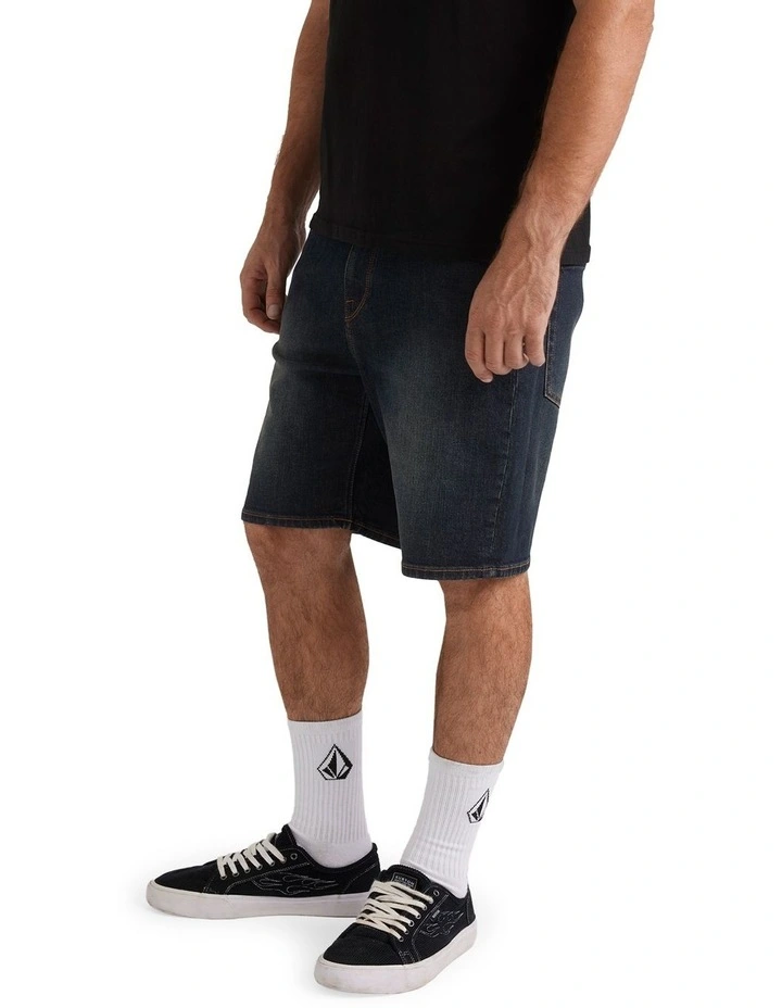 Solver Denim Shorts in Blue image 3