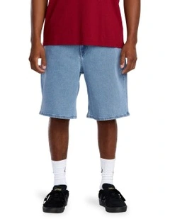 Billow Denim 22 Inch Shorts in Blue
