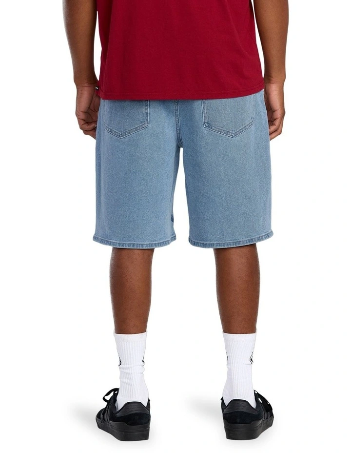 Billow Denim 22 Inch Shorts in Blue image 2
