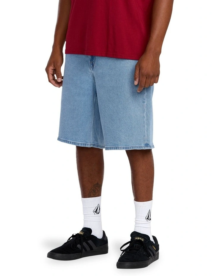 Billow Denim 22 Inch Shorts in Blue image 3