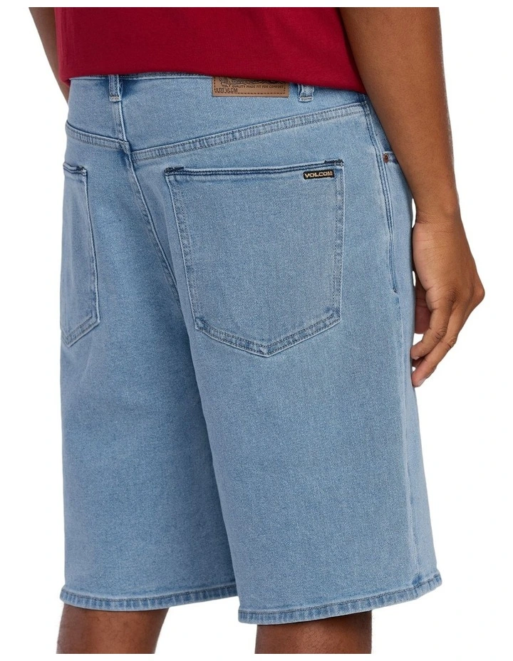 Billow Denim 22 Inch Shorts in Blue image 4