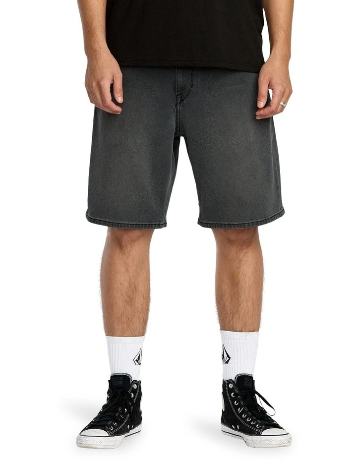 Billow Denim 22 Inch Shorts in Grey image 1