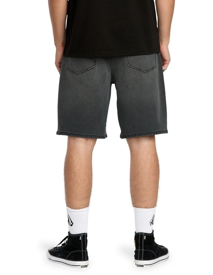 Billow Denim 22 Inch Shorts in Grey image 2